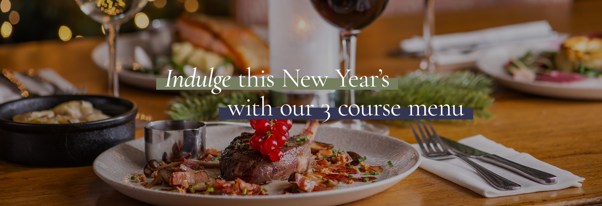 New Year's Menu at The Prince Regent 