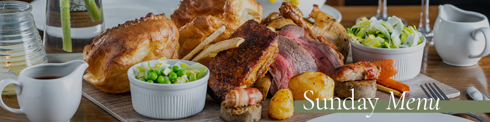 Sunday Menu at The Prince Regent
